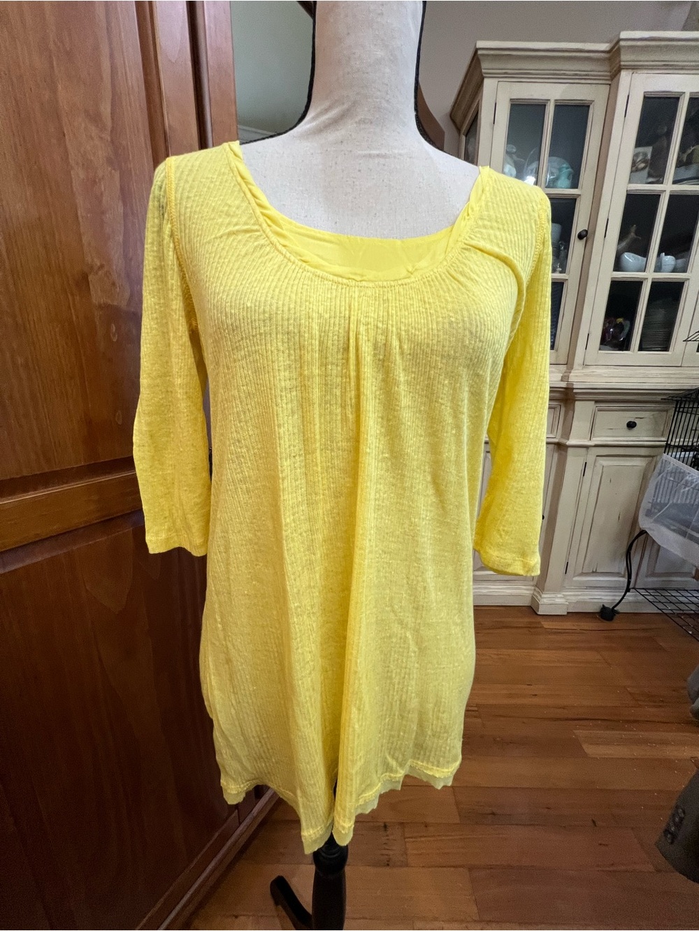 GENERRA Sunny Yellow Scoop Neck Tunic